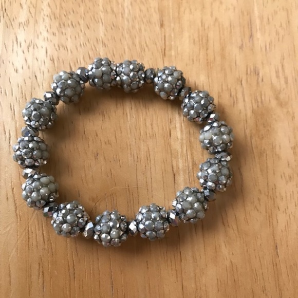 Metallic Silver Color bracelet Retro Disco Trendy - Picture 3 of 8